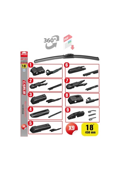 Muz 9 Aparatlı 530mm Silecek