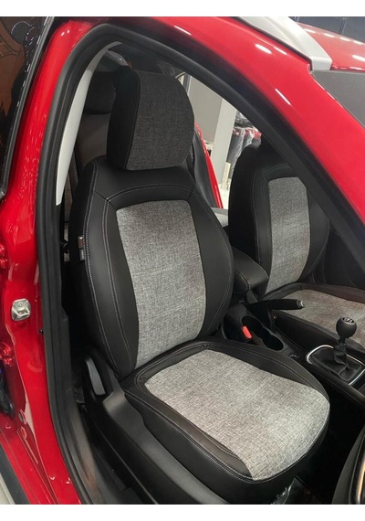 Fiat Egea Uyumlu Urban Paket Arka Sırt 2+1 Keten Kumaş Deri Karışımı