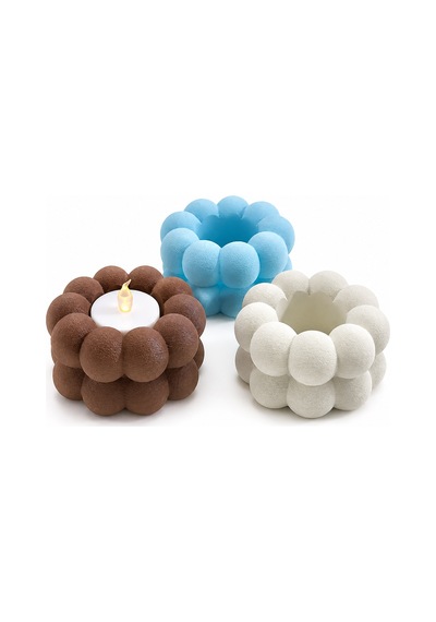 Dekoratif Mumluk Modern Yuvarlak Tasarımlı Tealight Mum Standı Ev, Salon, Masa Ve Dekoratif Mumluk Çok Renkli