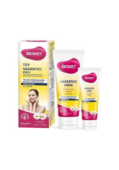 Biowet Tüy Sarartıcı Krem 70 ML + Aktivatör Krem 35 ML