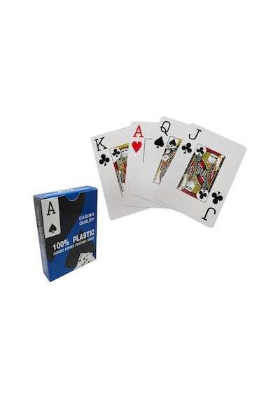 Mavi Pvc Plastik Su Geçirmez Jumbo Blackjack iskambil Oyun Kağıdı cin443mv