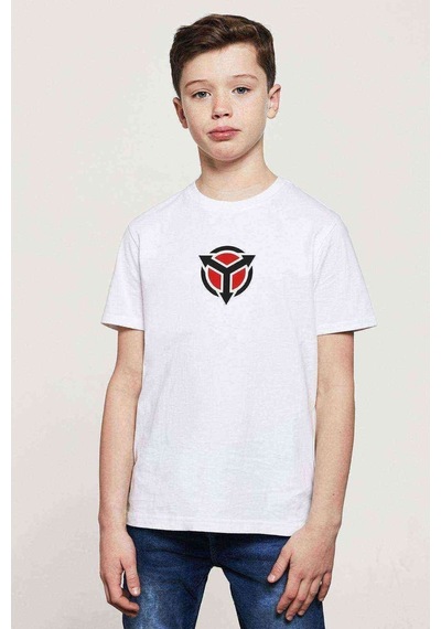 Tshirthane Hglogo Baskılı Unisex Çocuk Beyaz T-Shirt