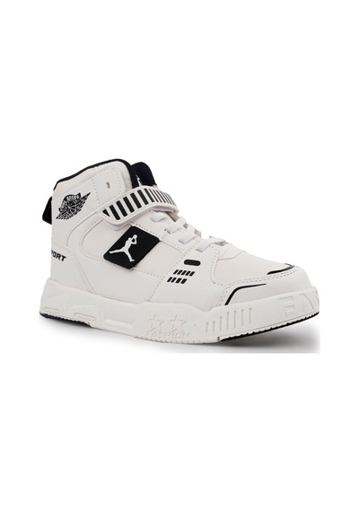 Sneaker Ortopedik Taban Unisex Çocuk Spor Ayakkabı Beyaz