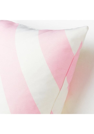 Ikea Lagermıspel Pembe-beyaz-çizgili 50x50 Cm Kırlent Kılıfı Pembe-beyaz-çizgili