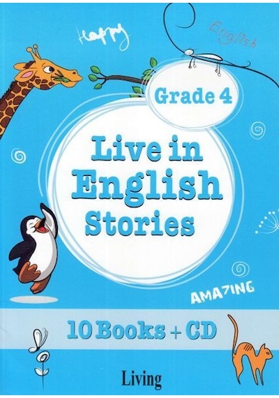Grade 4 Live in English Stories-10 Books CD - Seval Deniz - Living English Dictionary