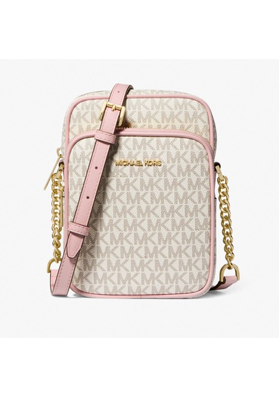 Michael Kors Jet Set Travel Kadın Logolu Çapraz Omuz Çantası 35f1gtvc2b Vanilla Blush Signature Krem