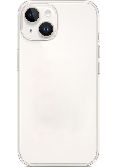 Apple Uyumlu iPhone 14 Plus- 15 Plus Şeffaf Silikon Kılıf Şeffaf