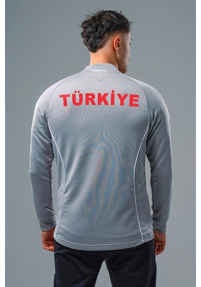 Hummel Target Milli Takım Kamp Eşofman Üstü Gri