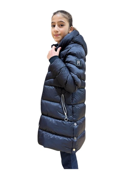Kız Çocuk Kapüşonlu Kışlık Şişme Mont 51338 Siyah