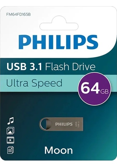 Philips Uyumlu  Moon Fm64fd165b/00 64gb Usb 3.1 Flash Bellek