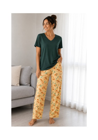 Mixxtrend Kadın Pamuklu Pijama Takımı Çok Renkli
