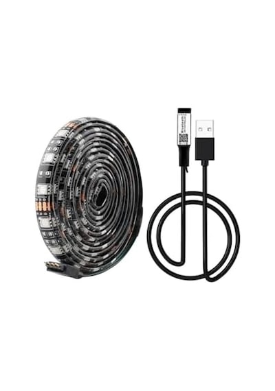 Kenly Bluetooth Tv Arkası Rgb Usb Şerit Led Aydınlatma 16 Renk, Ambiyans Işığı 5 Metre 3 Renk