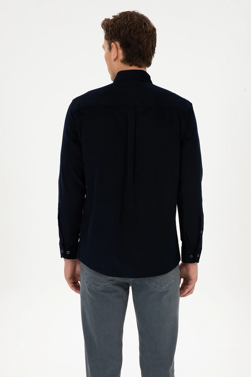 U.s. Polo Assn. Erkek Lacivert Gömlek Desenli 50315915-vr033 Lacivert