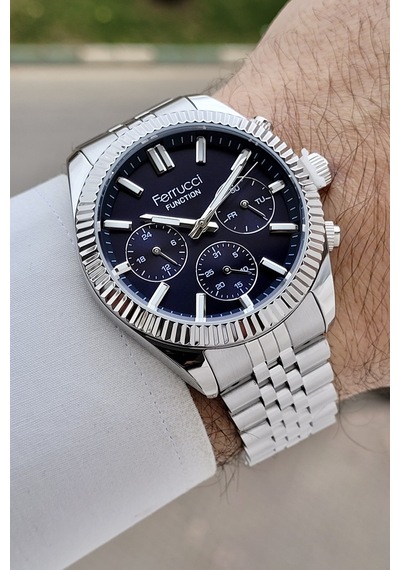Ferrucci Fcıste472 Erkek Kol Saati Gümüş