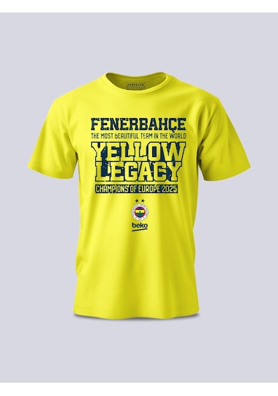 Fenerium Basket Şampiyonluk Yellow Legacy Tshı Sarı