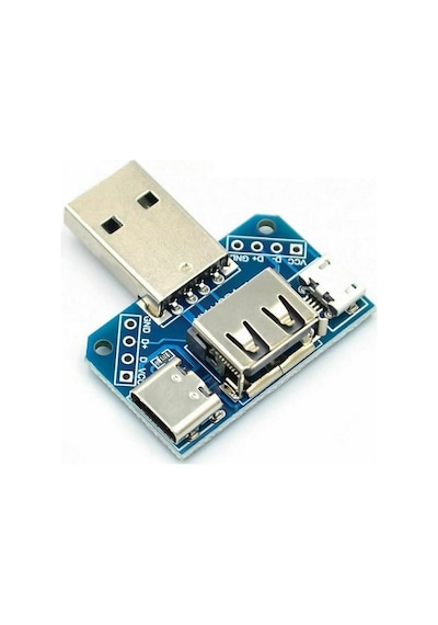USB to Type C Micro Usb Erkek Dişi USB Port Konnektör Şarj Soket
