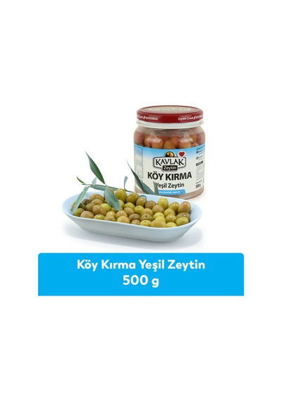 500 Gr Köy Kırma Yeşil Zeytin