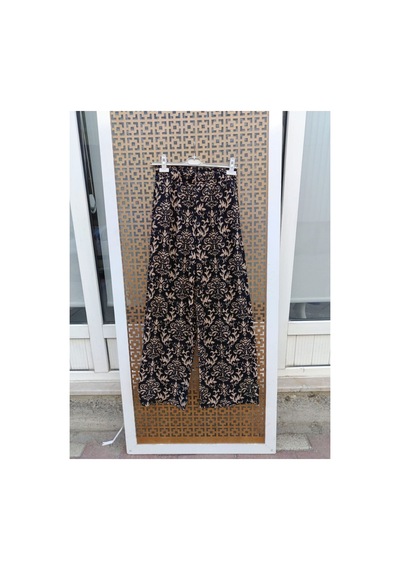 Çınar Boutique Bürümcük Battal Beden Pantolon-siyah - Xxxl Siyah Siyah