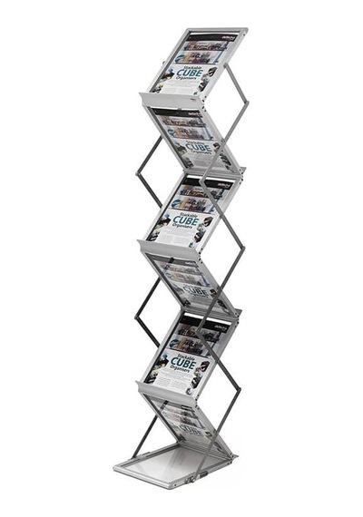 Portatif Katlanabilir Zigzag Broşür Stand 21 x 29.7 CM