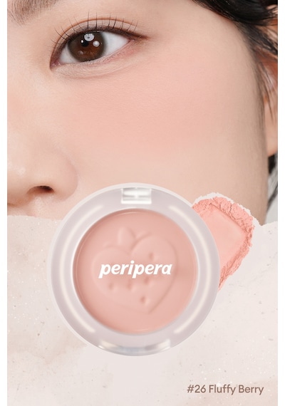 Pastel Tonlarda Sebum Dengeleyici Toz Allık Perıpera Pure Blushed Sunshine Cheek 26 Fluffy Berry 26 Fluffy Berry