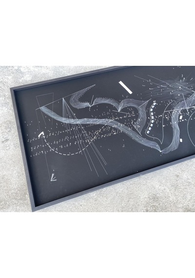 Asemic Sound Mappings Sergisi Asemik Resmi 62x244 cm 012