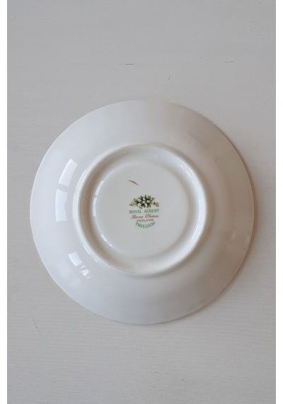 Trıllıum Bone China England Çay Tabağı Yeşil Pembe Yeşilpembe