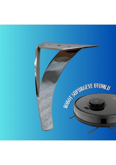 14 Cm Metal Damla Koltuk Ayağı Mobilya Ayağı Ünite Ayağı Konsol Ayağı Puf Berjer Ayağı Krom