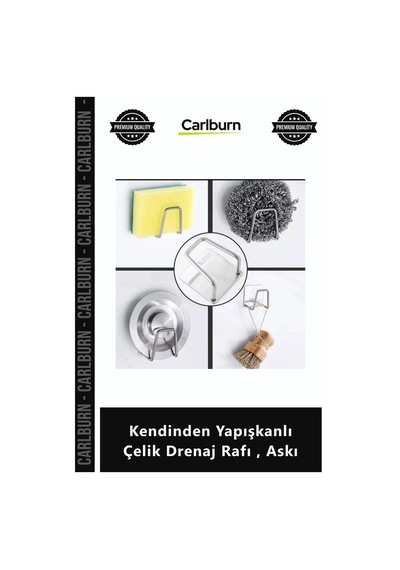 Özel Üretim 304 Paslanmaz Lavabo Düzenleyici Şık Organizer Kendinden Yapışkanlı Çelik Drenaj Rafı As