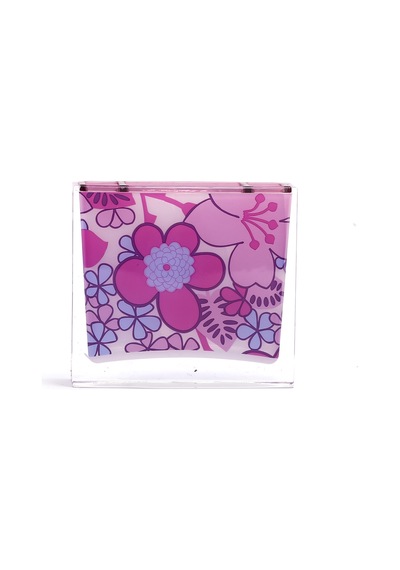 DİŞ FIRÇALIK PEMBE ÇİÇEKLİ AKRİLİK 10X10X3CM Diğer