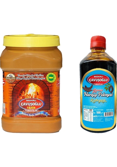 Bozkırlı Çavuşoğlu Tahin Kepekli 930 G+ Çavuşoğlu Keçiboynuzu Pekmezi 1 KG