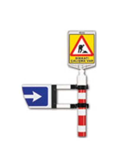 İleri Trafik Dubalı Uyarı Dikmesi 534231115 110 x 1200 MM Reflektifli 10'lu Set