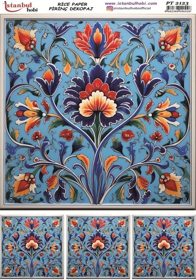 Pirinç Dekopaj Kağıdı 30x42cm Pt-2123 Etnik