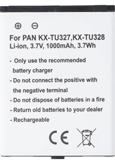 Panasonic Kx Tu327 Bj Lt100010 3.7 Volt 1000Mah Için Pil
