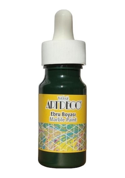 Artdeco Ebru Boyası Sap Yeşili Yeşil