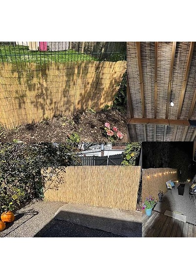 Bu Bambu Çit Rulosu Hava Koşullarına Dayanıklıdır, Dekoratif, Veranda, Balkon, Bahçe, Havuz Ve Çatı Katı Mahre