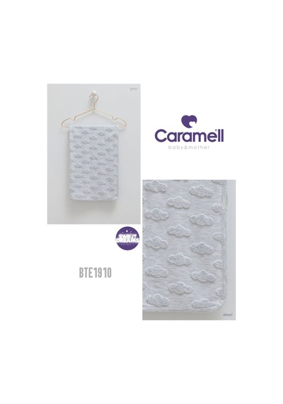 Caramel Bebek Battaniyesi Baharlık Yumuşak Penye Kumaş 85x90 Sweet Dreams 1910 Gri Gri
