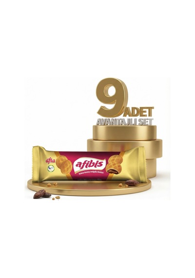 Afia Afibis Kakao Krema Dolgulu Bisküvi 9x75 Gr