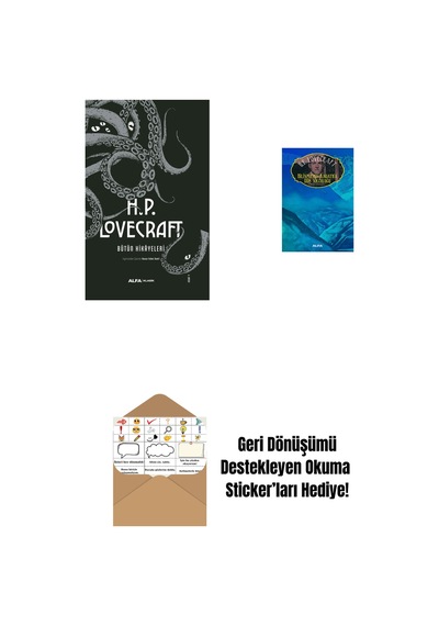 H.p. Lovecraft - Bütün Hikayeleri Ciltli + Bilinmeyen Kadath'a Düş Yolculuğu + Okuma Sticker'ları