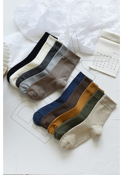 Bgk Unisex 10 Çift Renkli Mevsimlik Çorap Çok Renkli