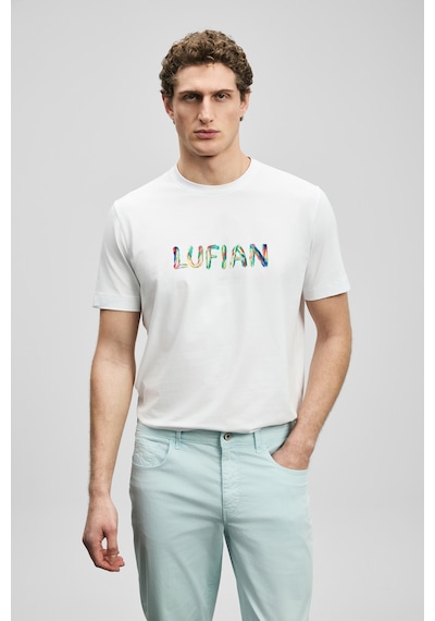 Lufian Surge Modern Grafik Tişört Kırık Beyaz Kırık Beyaz 111020317100510