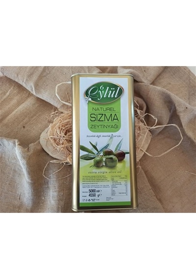 6 Eylül Erken Hasat Naturel Soğuk Sıkım Sızma Zeytinyağı Yeni Hasat 0.5 Asit 5 L