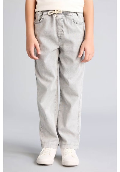 Defacto Regular Fıt Düz Paça Jean Pantolon Erkek Çocuk G7594a826spnm55 Gri-nm55