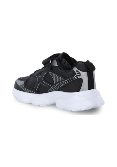 Slazenger Fıffy Unisex Çocuk Cırtlı Siyah / Gümüş Günlük Spor Ayakkabısı
