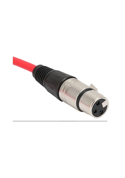 Mikrofon Kablosu 10 M - Xlr Erkek Xlr Dişi Kırmızı