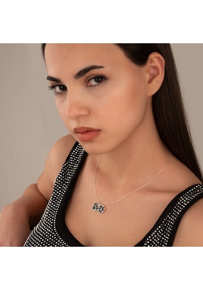 925 Ayar Gümüş Çift Zar Kolye