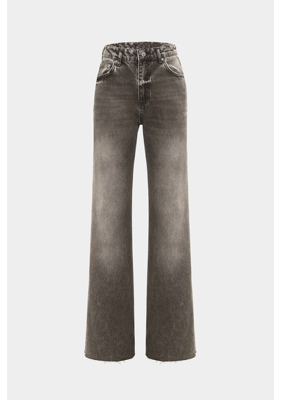 Açelyaokcu High Waist Wide Leg Kar Yıkama Geniş Paça Dikişsiz Jean Kahverengi Açelyaokcu High Waist Wide Leg Kar Yıkama Geniş Paça Dikişsiz Jean Kahverengi