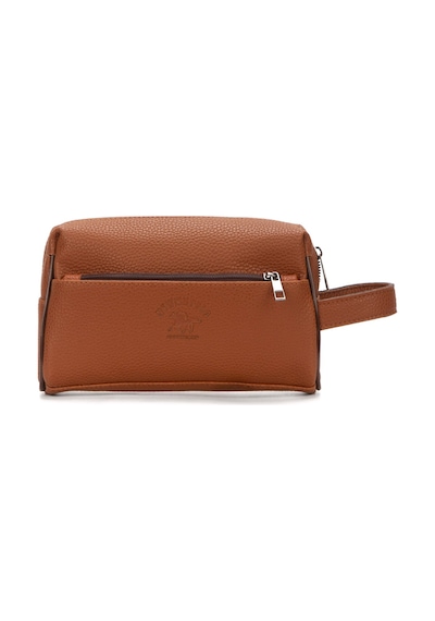 Newish Polo Erkek Vegan Deri Siyah Portföy Clutch Traş Kozmetik Bakım Ve Günlük El Çantası New381 Metalik