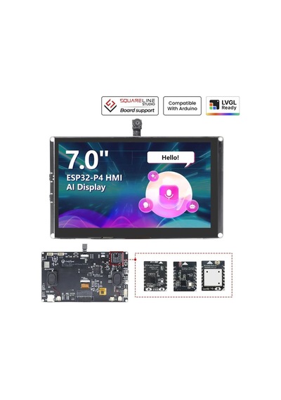 Elecrow Crowpanel Advanced 7 İnç Esp32-p4 Wifi 6 Hmı Dokunmatik Ips Ekran 1024x600