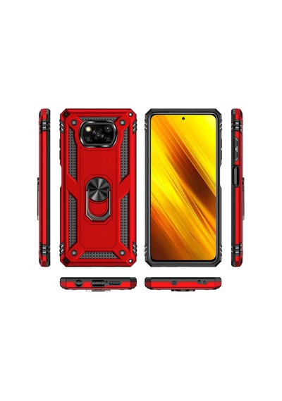 Xiaomi Poco X3 Kılıf Zore Vega Kapak Gold