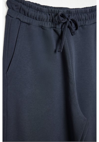 Tudors Unisex Relax Fit Rahat Kesim Şardonlu 3 Cepli Lastikli Jogger Paça Gri Eşofman Altı-32646 Gri